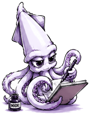 Kori holding a book and writing with a pen